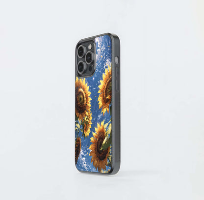 Heavenly Sunflower Rise Glass Case