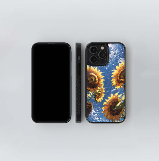 Heavenly Sunflower Rise Glass Case