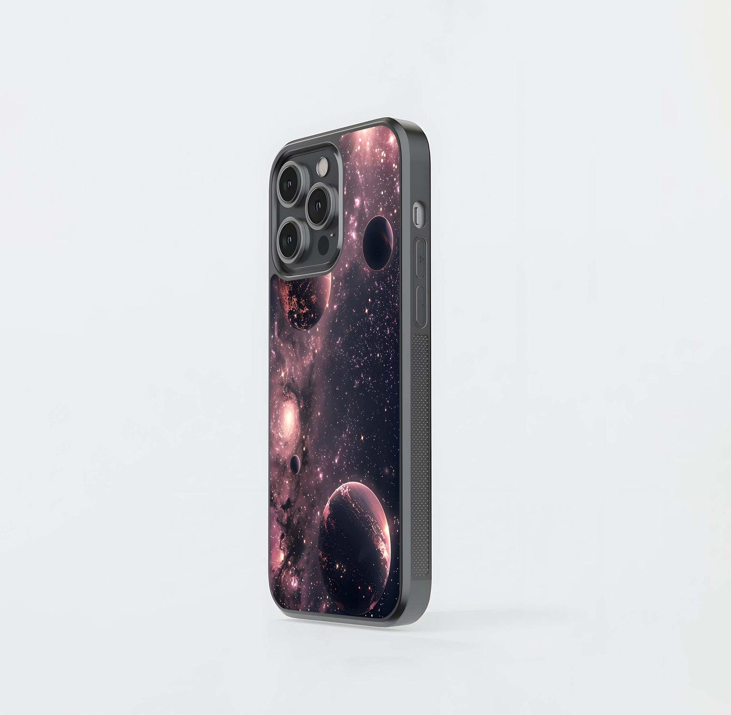 Cosmic Galaxy & Planets Glass Case