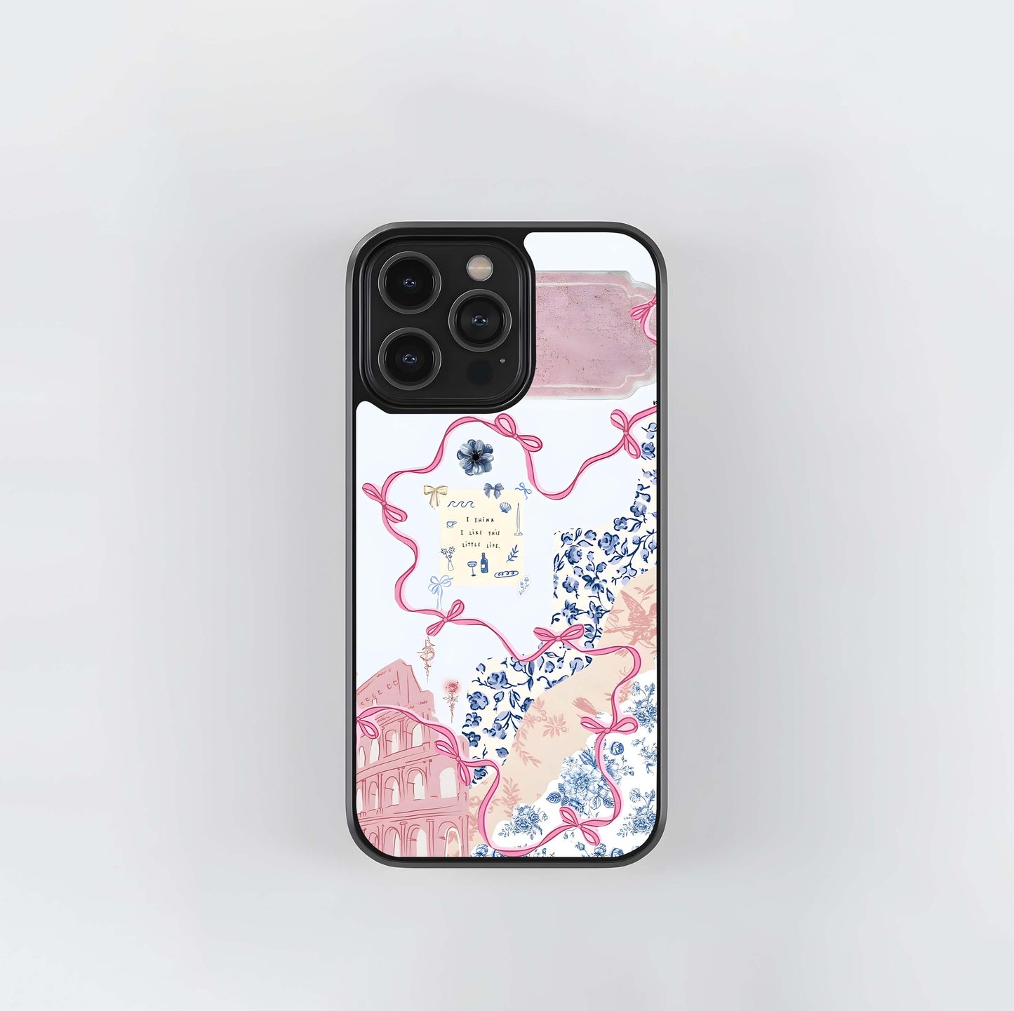 Aesthetic Sprout Bow Glass Case