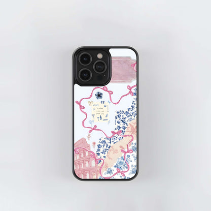 Aesthetic Sprout Bow Glass Case