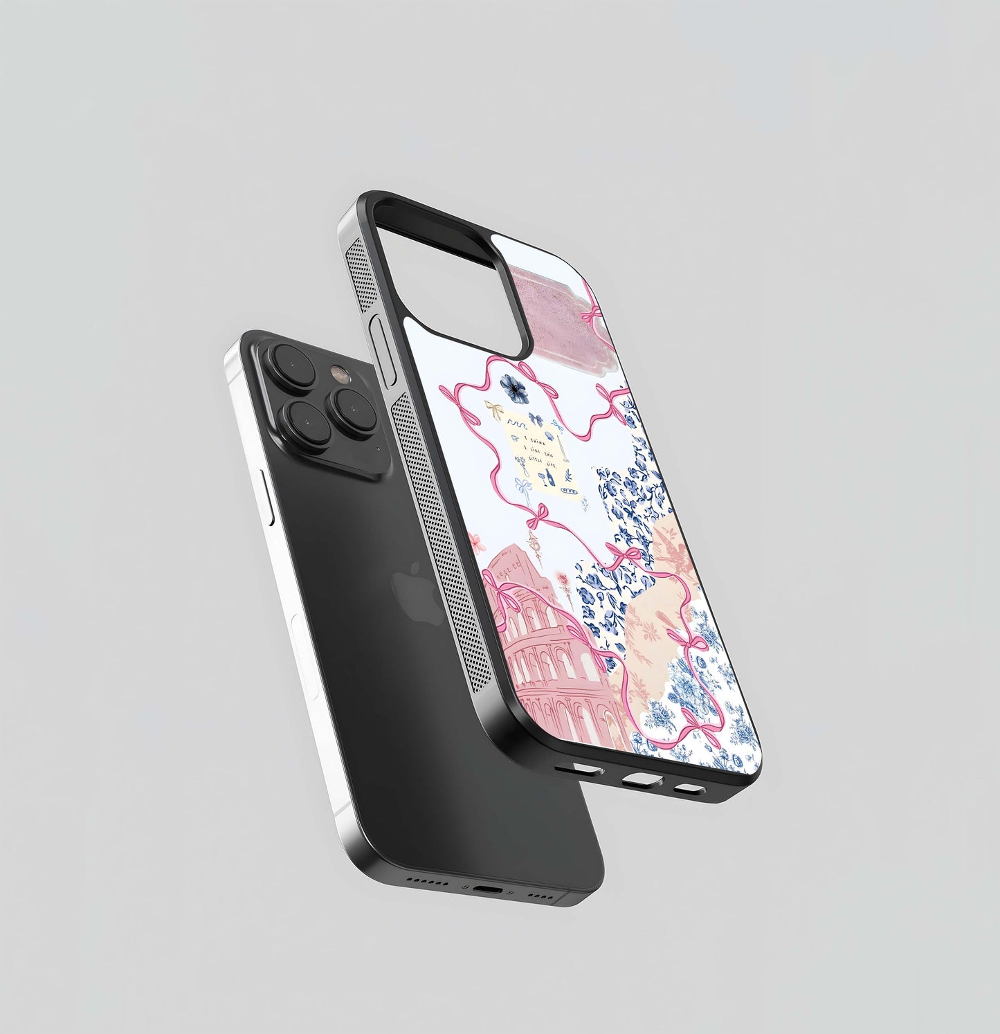 Aesthetic Sprout Bow Glass Case
