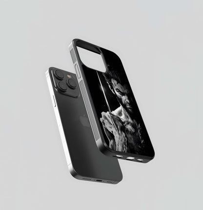 Wolverine's Fury (Monochrome) Glass Case