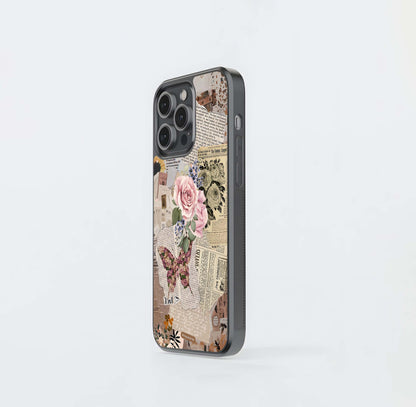 Embroidered Cosmic Quote Glass Case