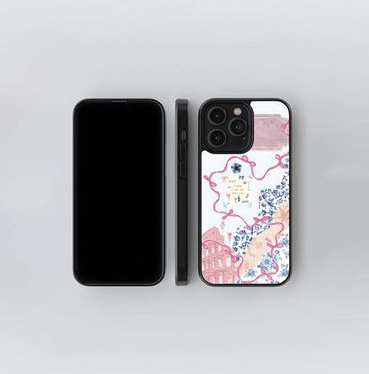 Aesthetic Sprout Bow Glass Case