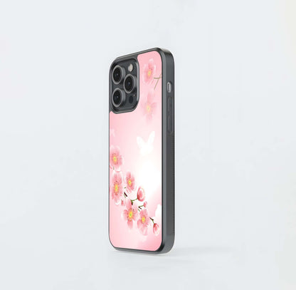 Pink Blossom Vignette Glass Case
