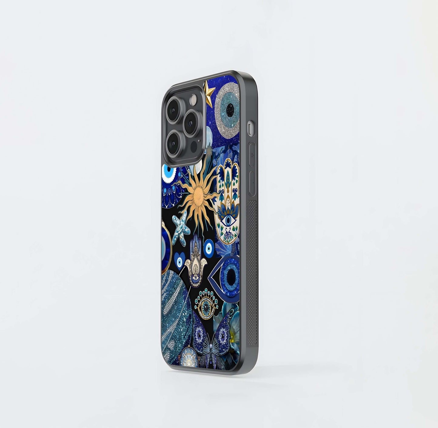 Evil Eye Charm Mix Glass Case / Cover