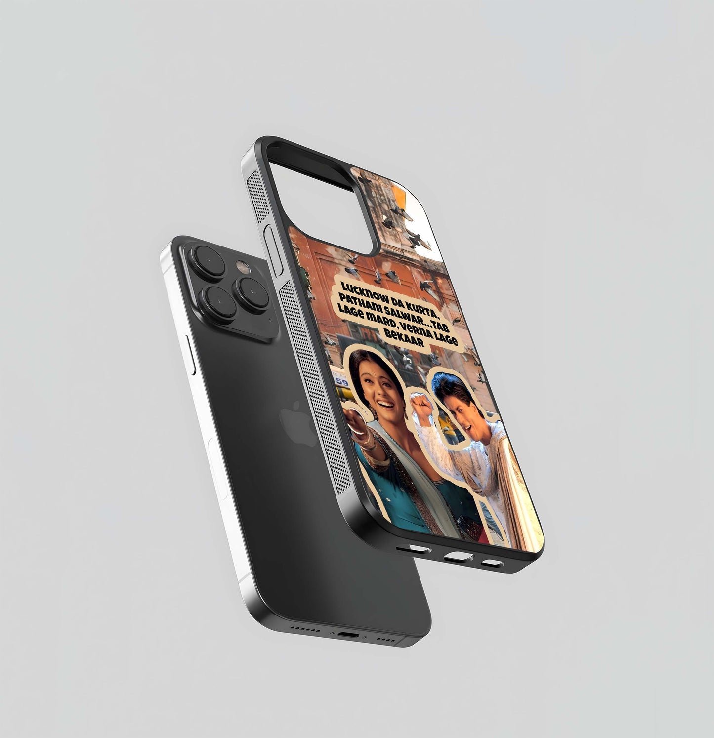 Desi Retro Vibes Glass Case