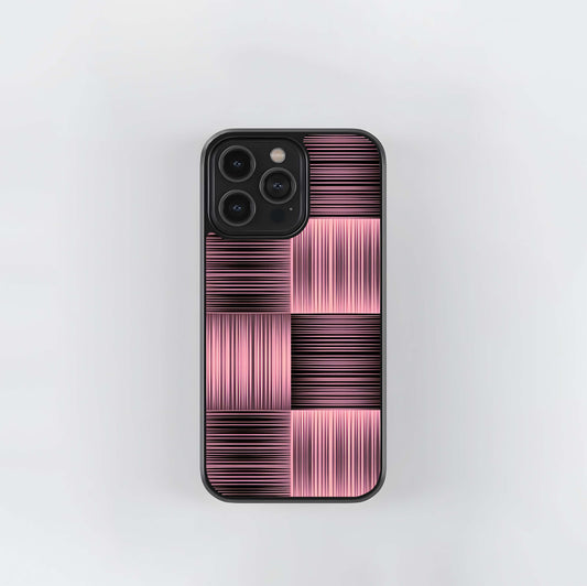 Pink Motion Block Glass Case