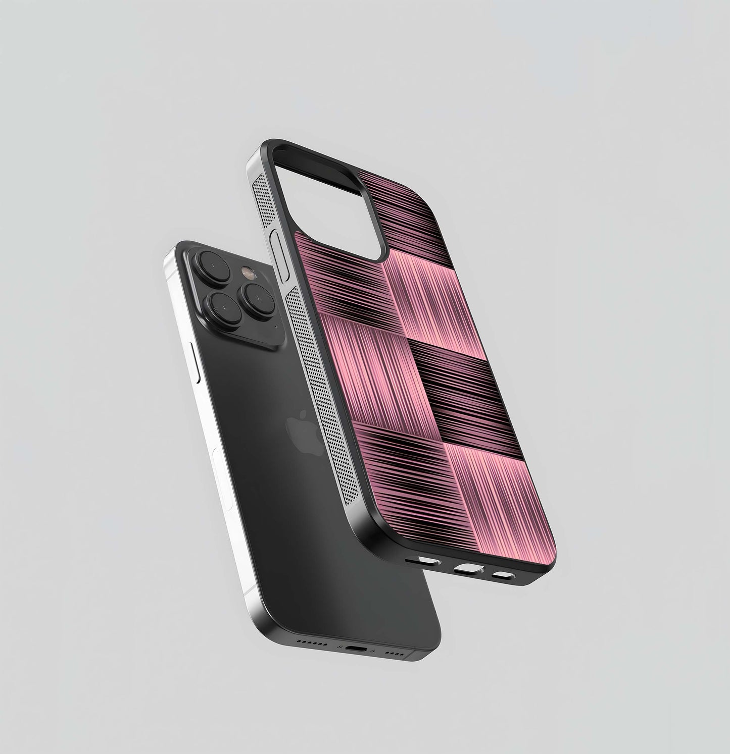 Pink Motion Block Glass Case