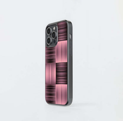 Pink Motion Block Glass Case