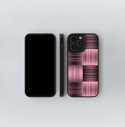Pink Motion Block Glass Case