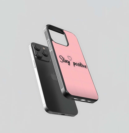 Pink Positive Vibe Glass Case