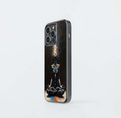 The Galaxy Yogi Glass Case