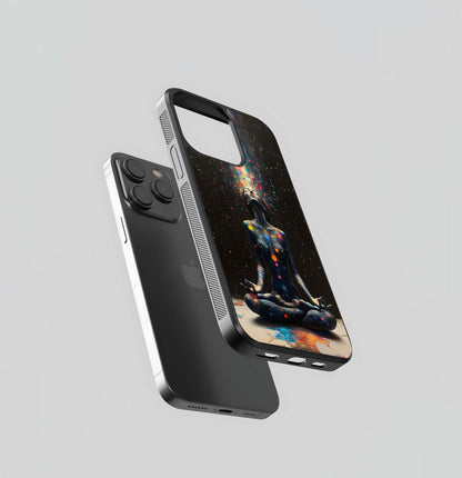 The Galaxy Yogi Glass Case