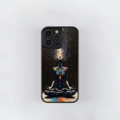 The Galaxy Yogi Glass Case