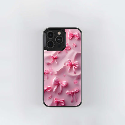 Pink Satin Ribbon Dream Glass Case