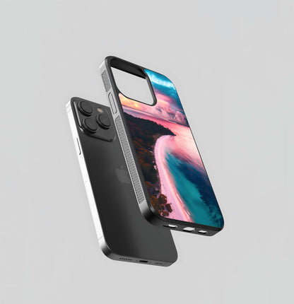 Pink Shoreline Cove Glass Case