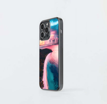 Pink Shoreline Cove Glass Case