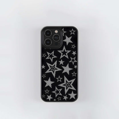 Pixelated Cosmos Glass Case