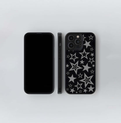 Pixelated Cosmos Glass Case