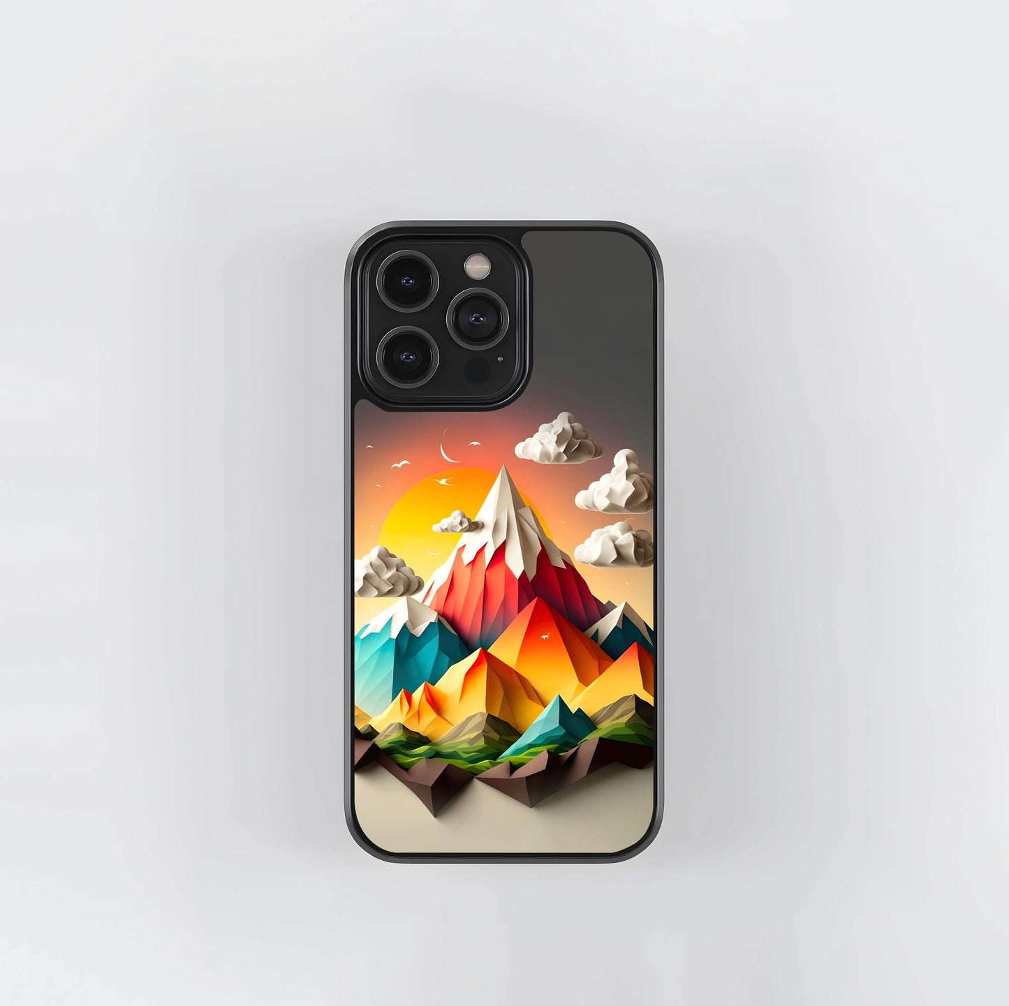 Polygonal Peaks Glass Case