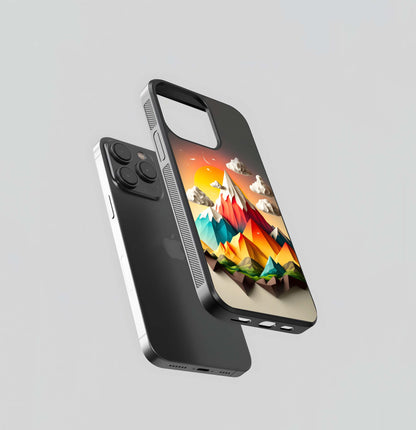 Polygonal Peaks Glass Case