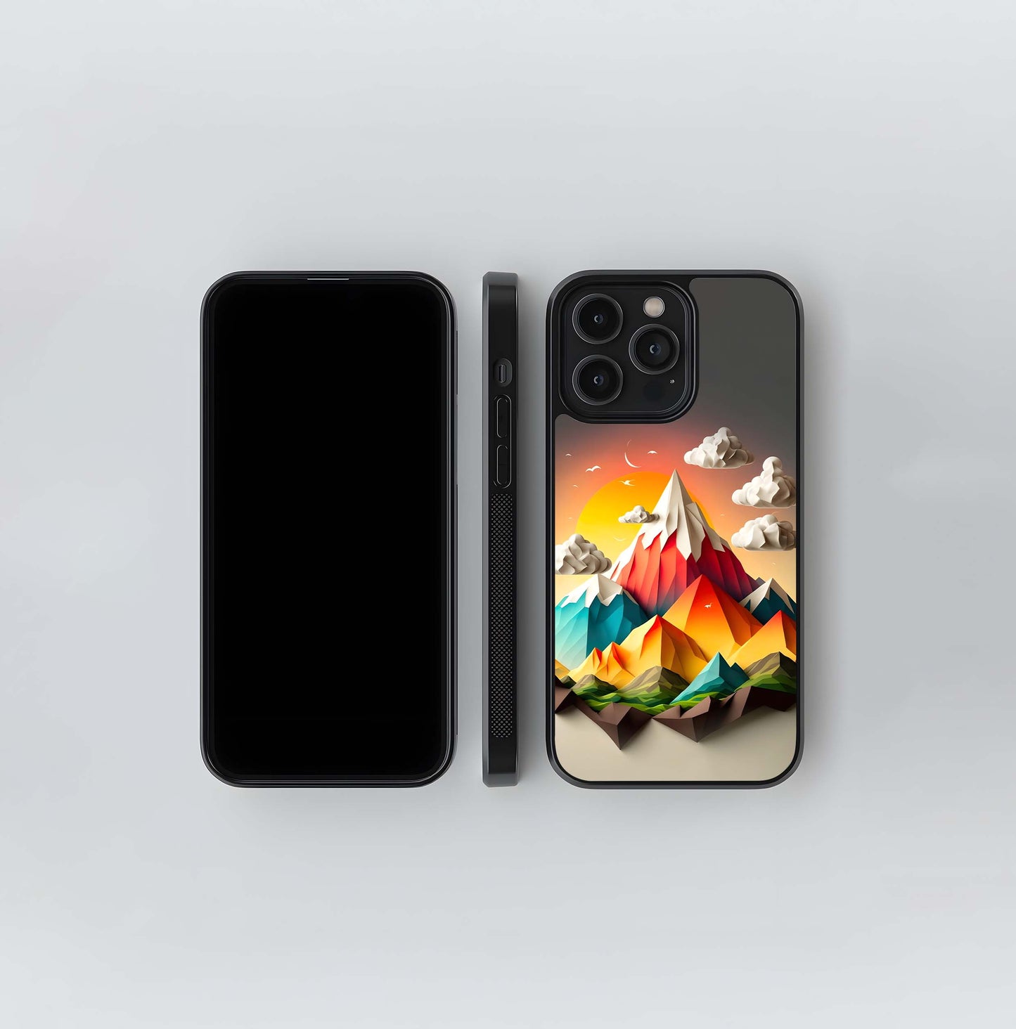 Polygonal Peaks Glass Case