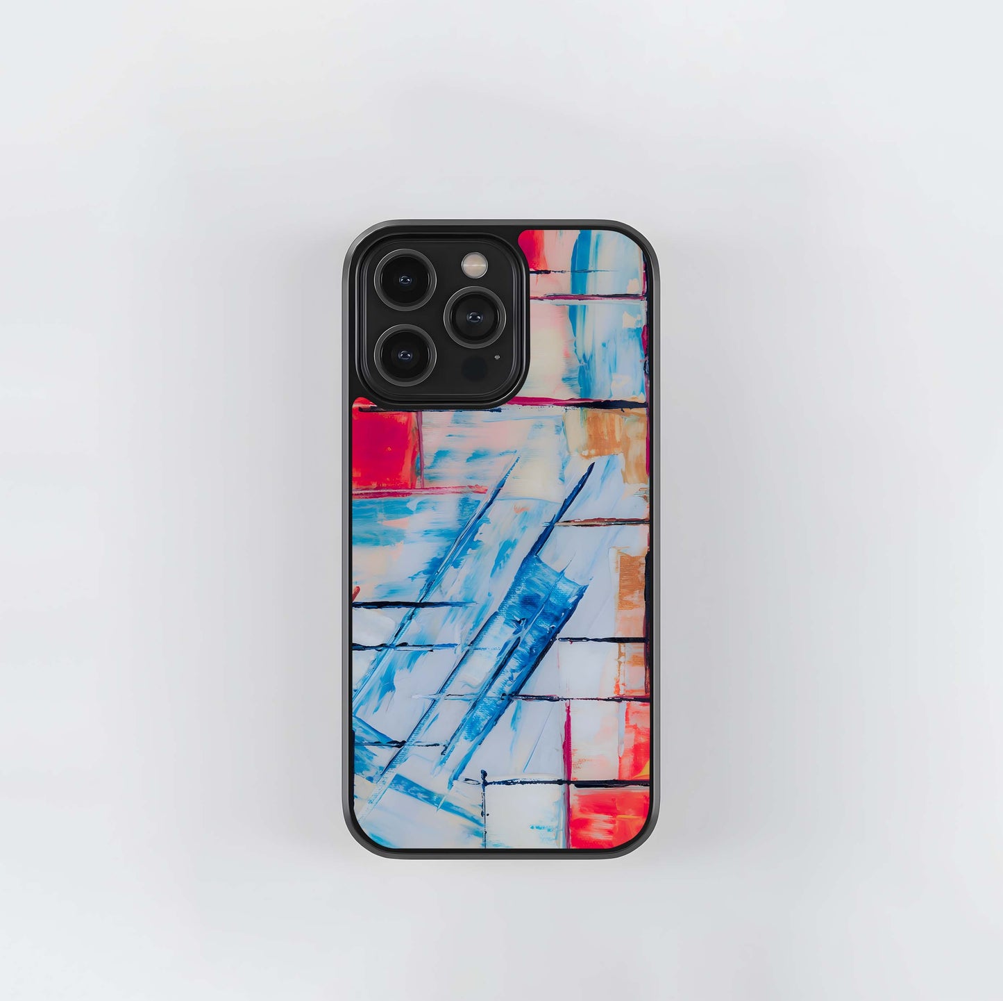 Abstract Grid Expression Glass Case