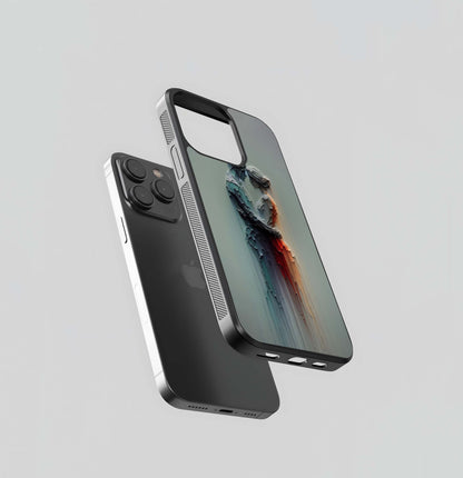 Abstract Flowing Embrace Glass Case