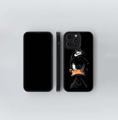 Daffy Duck with Nike Hat Glass Case