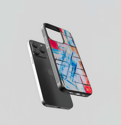 Abstract Grid Expression Glass Case