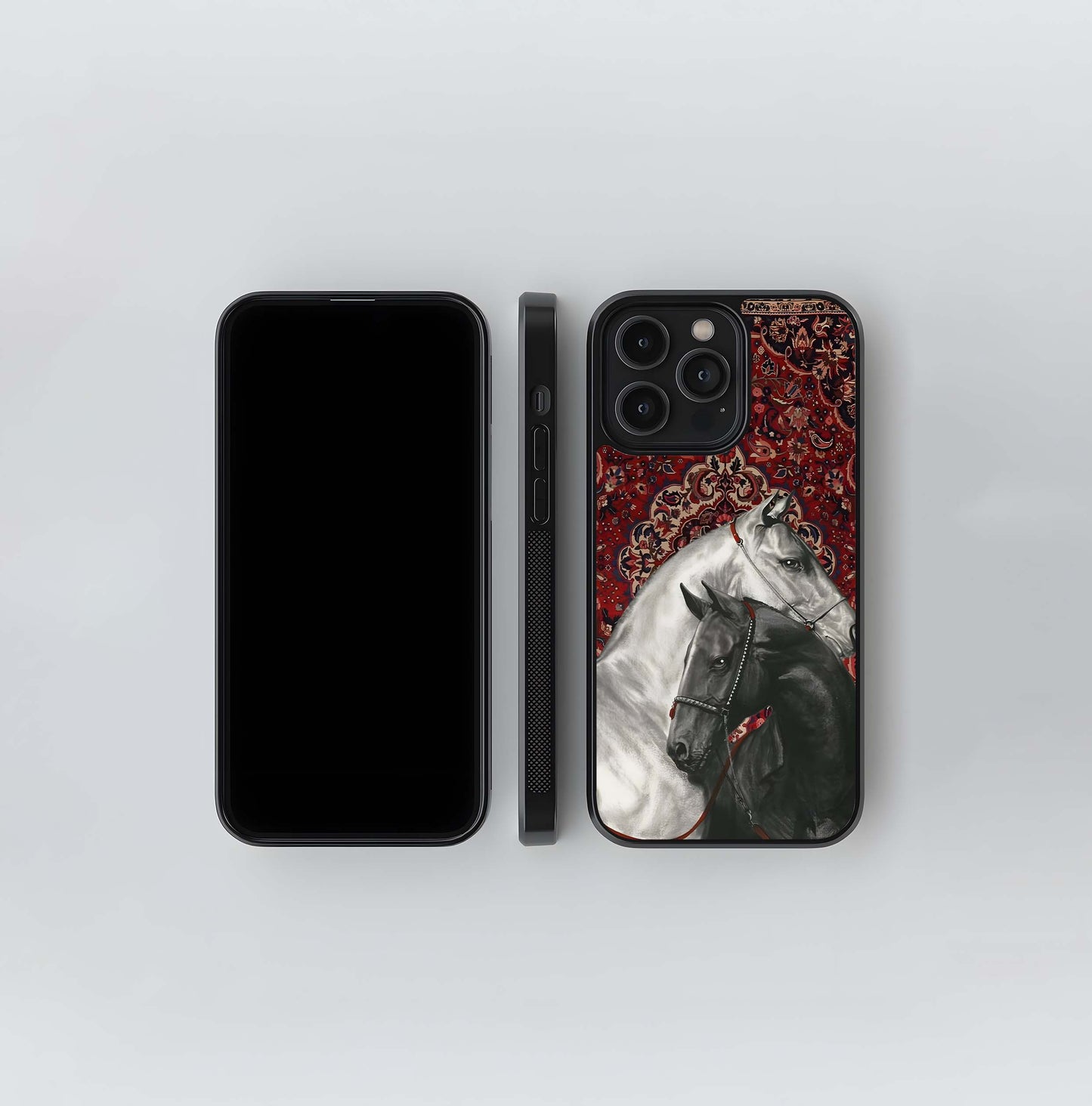 Regal Stallion Tapestry Glass Case/ Cover
