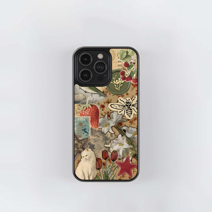Aesthetic Postage Stamps Glass Case