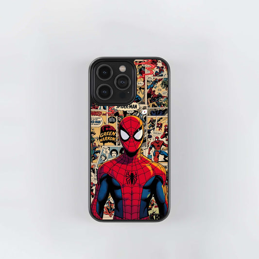 Aesthetic Spider Man Glass Case