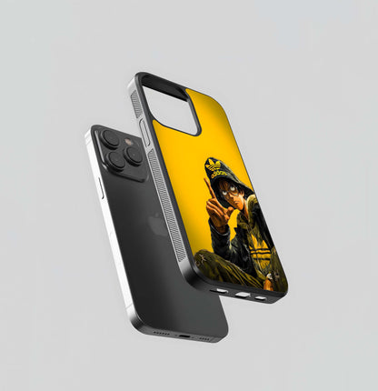 Anime Character in Adidas Bucket Hat Glass Case