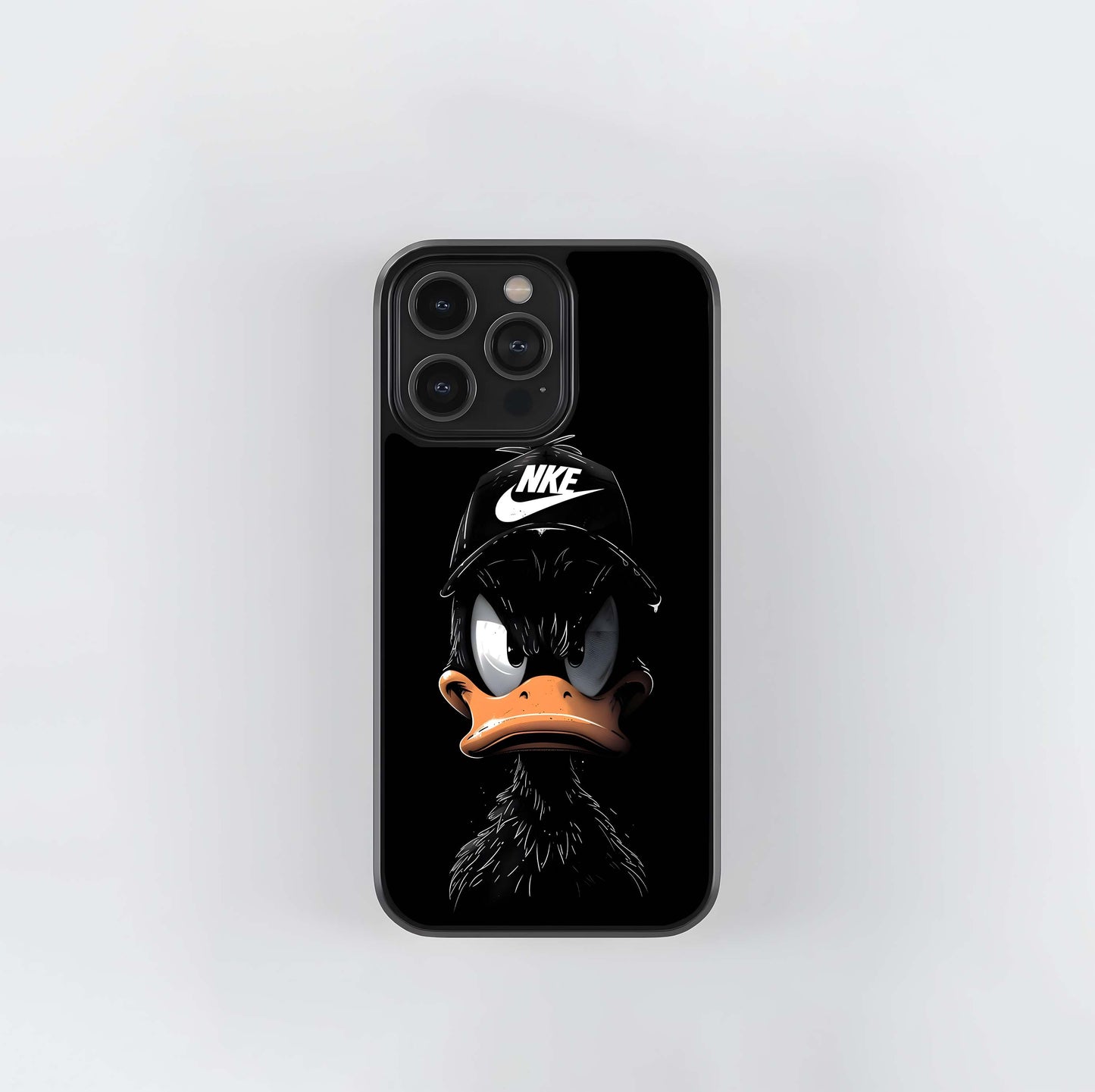 Daffy Duck with Nike Hat Glass Case