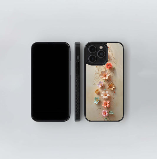 Porcelain Floral Filigree Glass Case