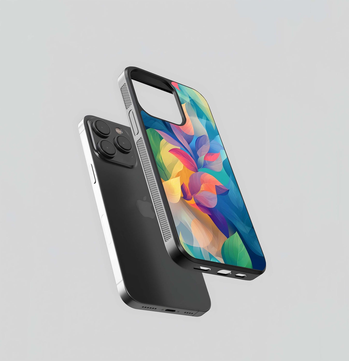 Psychedelic Flora Glass Case