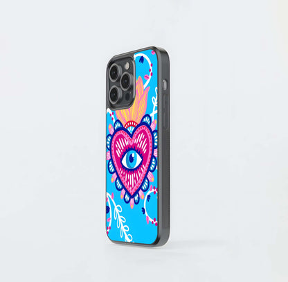Evil Eye Sky Blue Glass Case / Cover