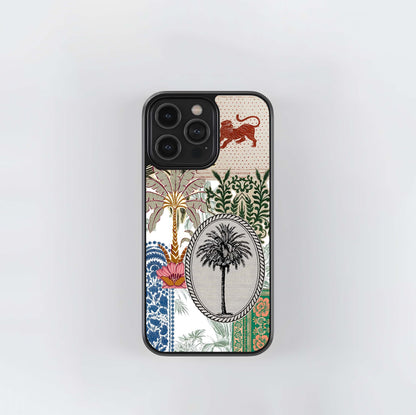 Aesthetic Tropical Tapestry Glass Case