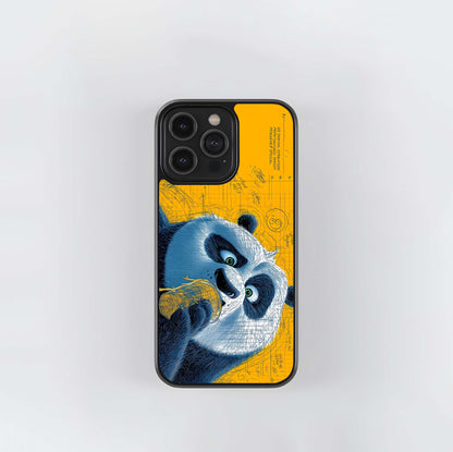 Panda Sketch Vibes Glass Case