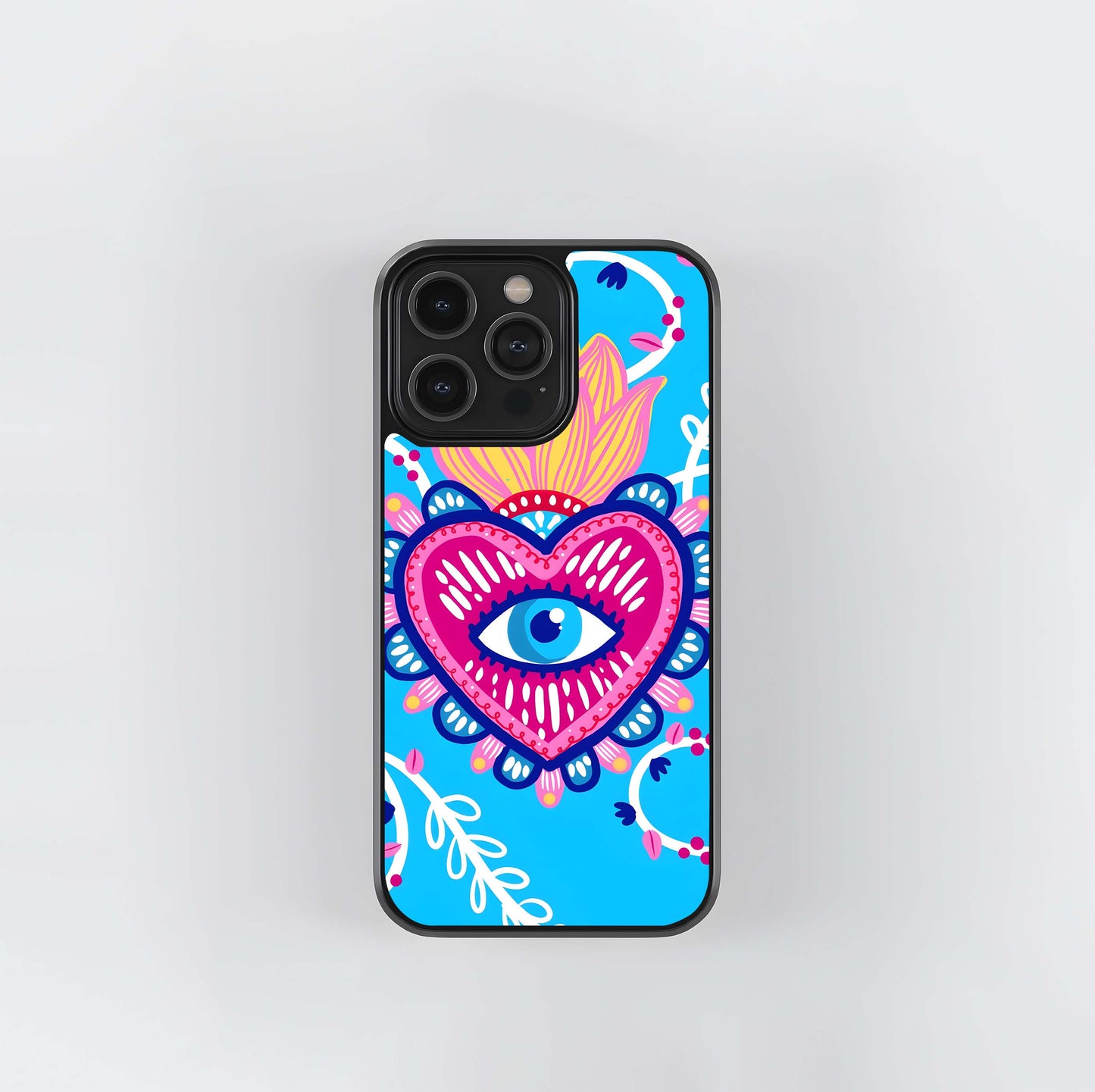 Evil Eye Sky Blue Glass Case / Cover