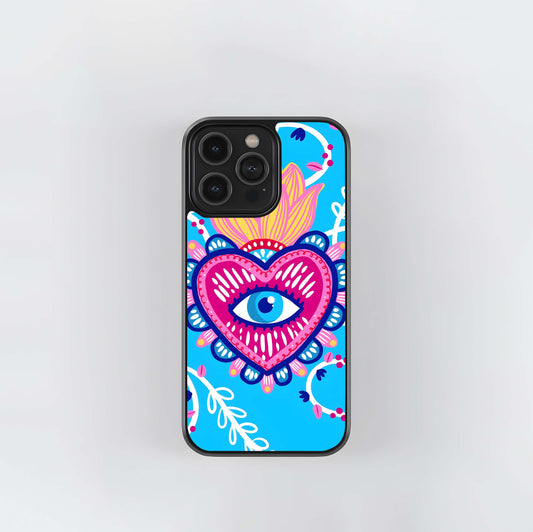 Evil Eye Sky Blue Glass Case / Cover