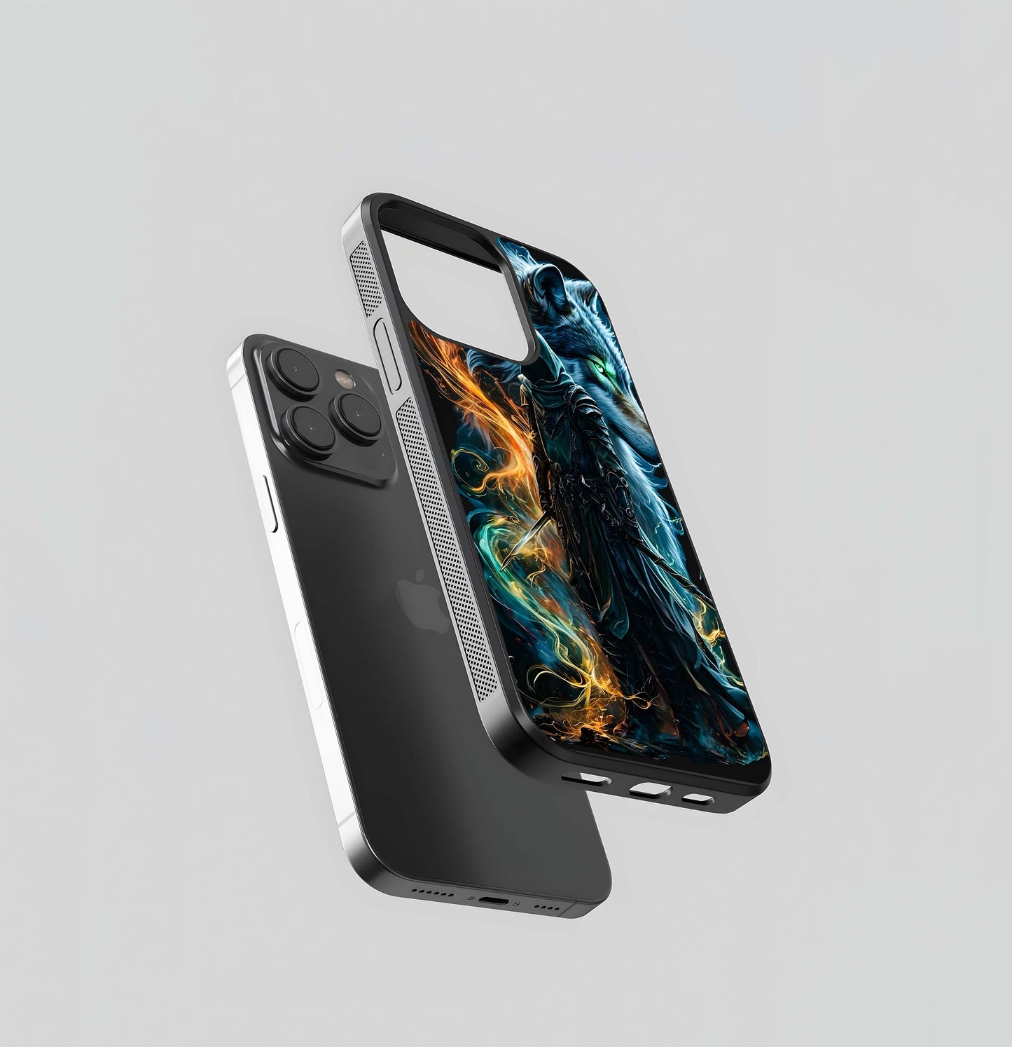 Wolf Shaman's Aura Glass Case