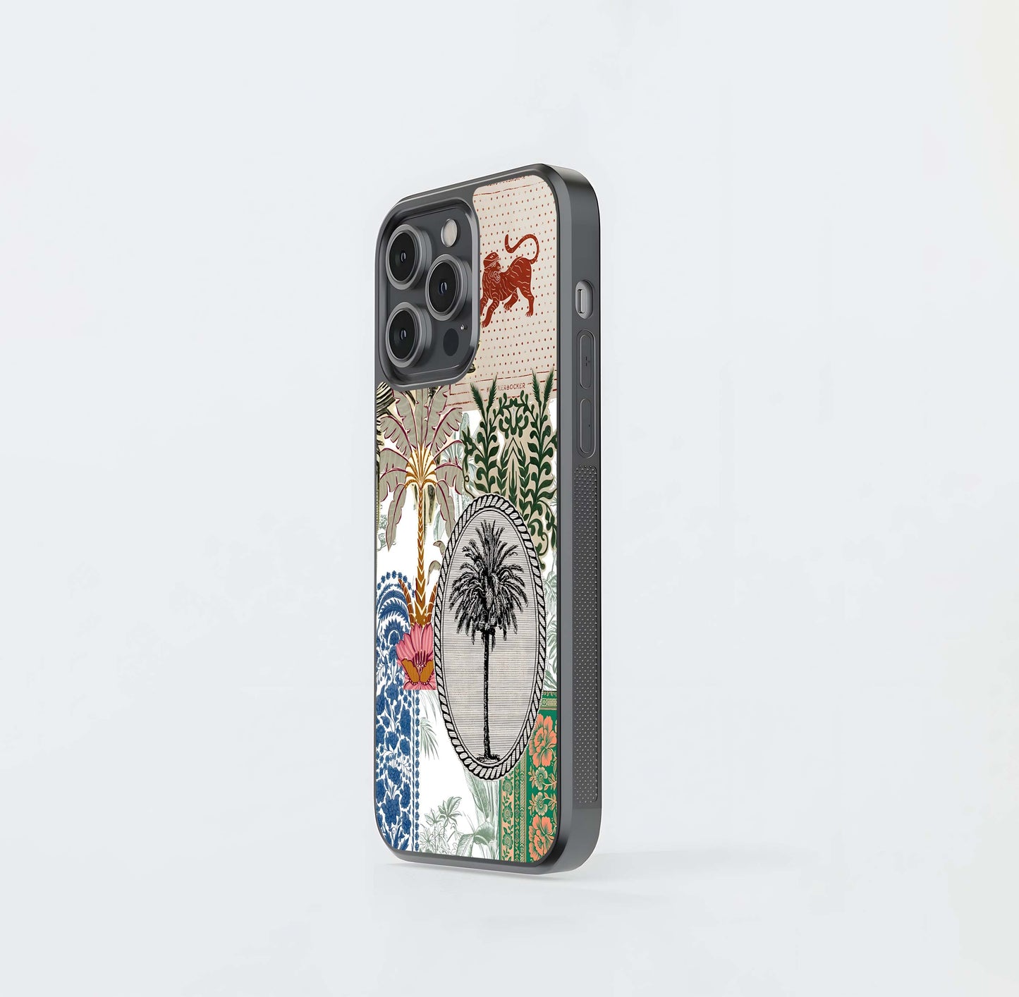 Aesthetic Tropical Tapestry Glass Case
