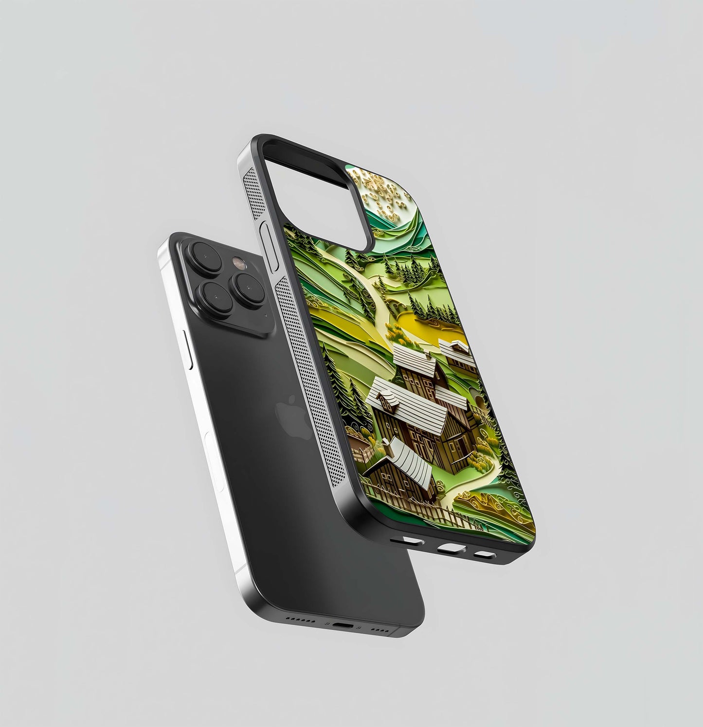 Quilled Homestead Glass Case