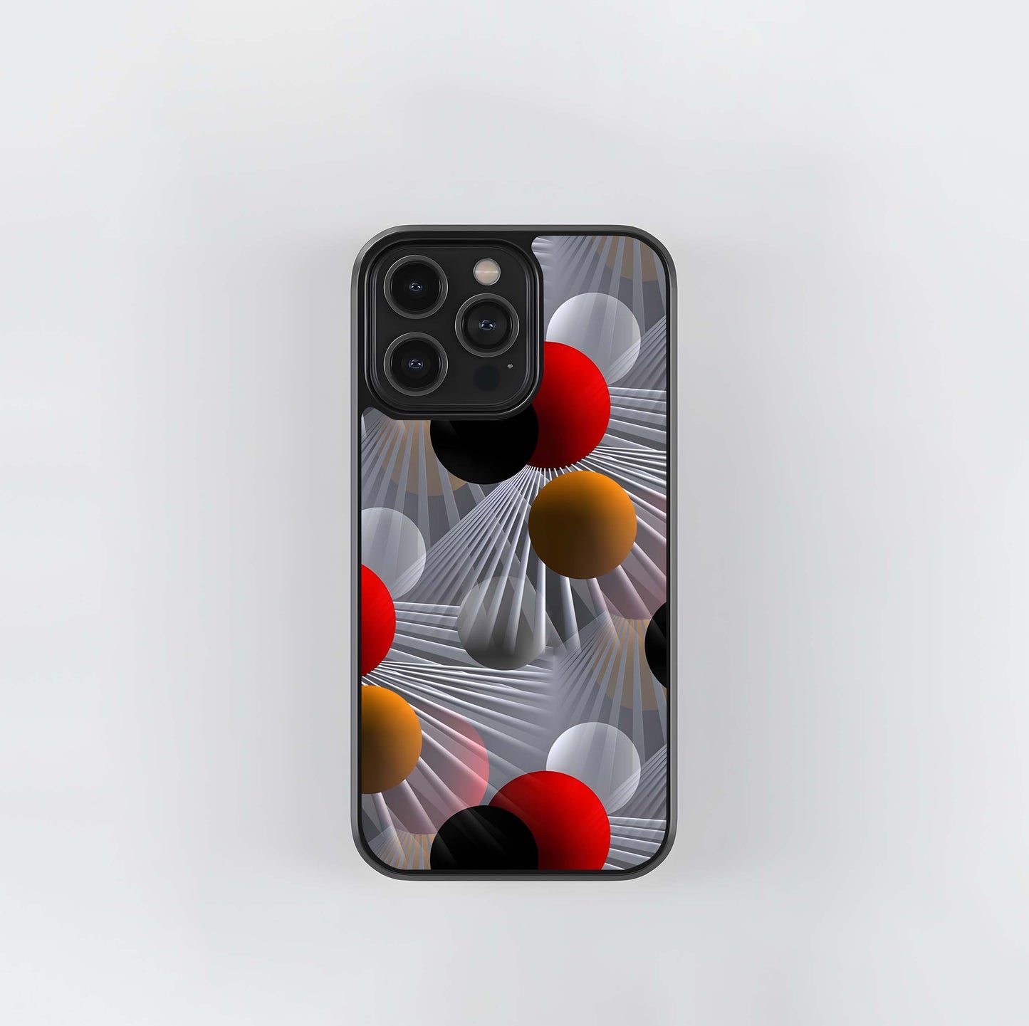 Radial Orb Pattern Glass Case