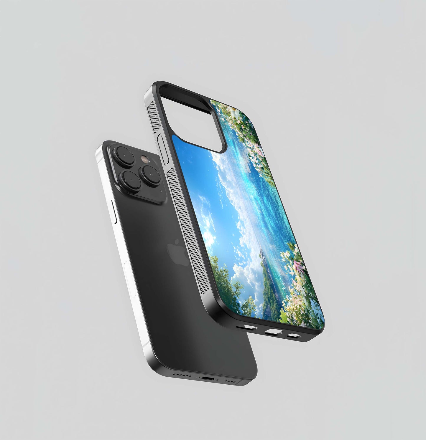 Paradise Blue Calm Glass Case