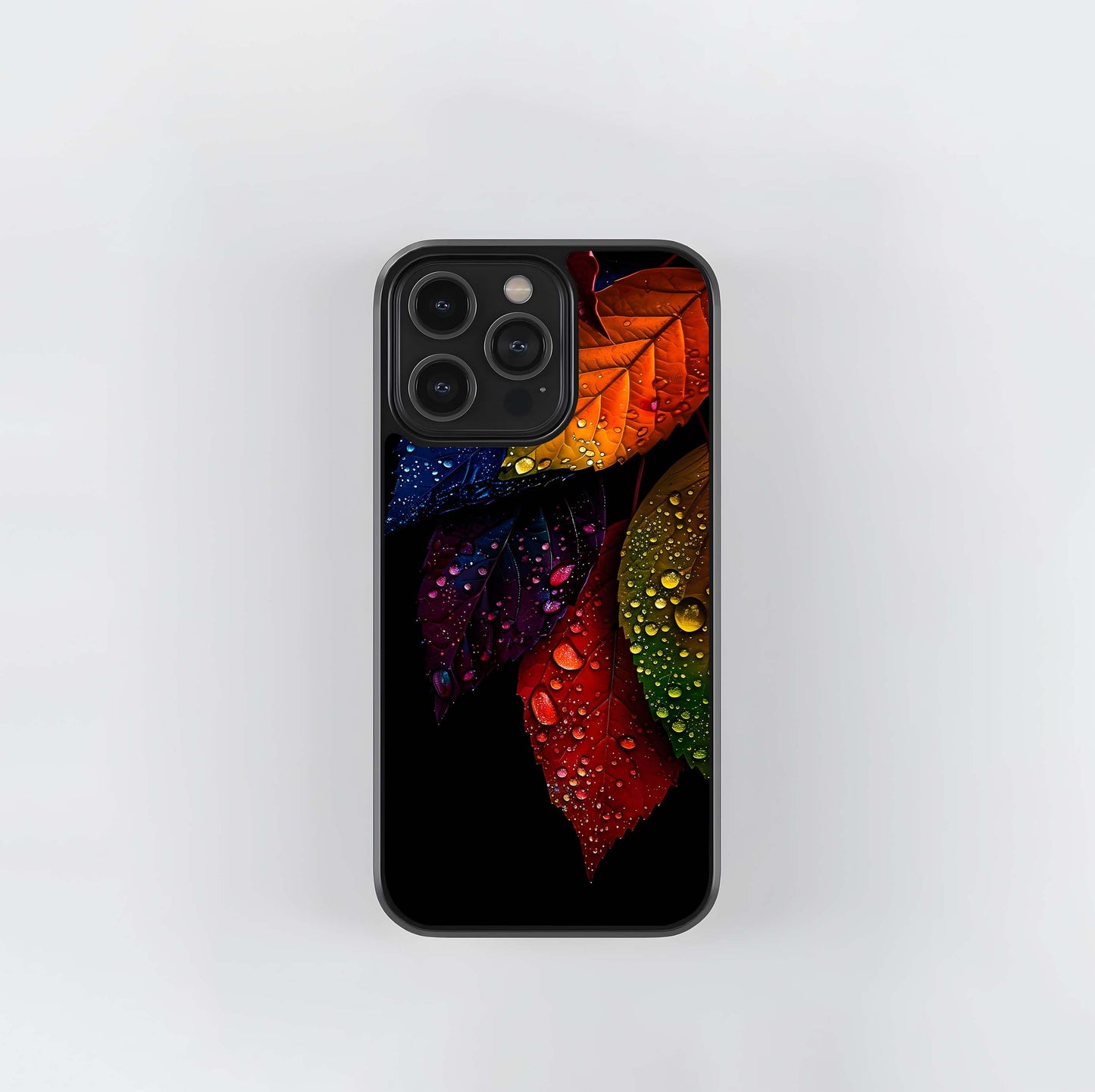 Rainbow Foliage Glass Case